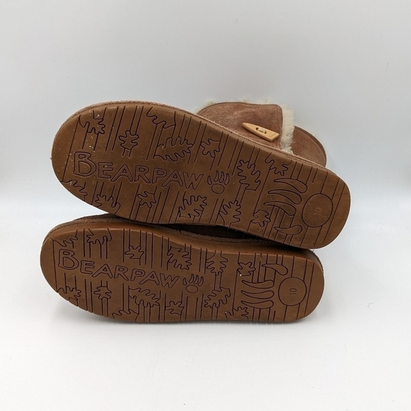 Bearpaw Lined Brown Suede Winter Boot 10 Women - Picture 5 of 8